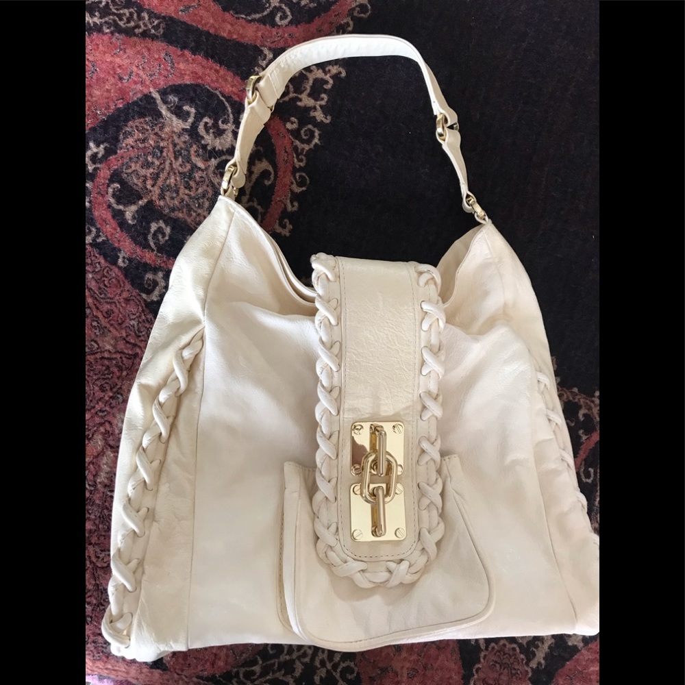 Cream Treesje Bag... Rope Detail & Gold Hardware